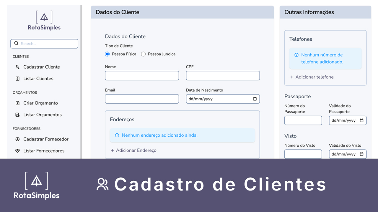 Cadastro de Clientes